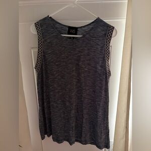 W5 Black White Striped Blouse Size L New With Tags